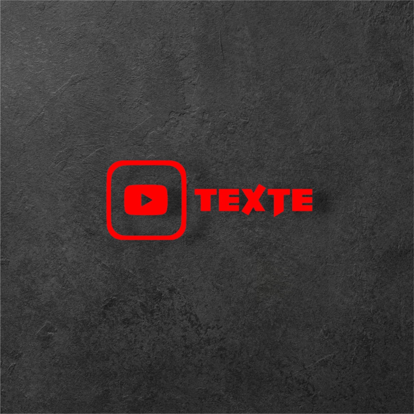 Stickers personnalisée YouTube (lots de deux)