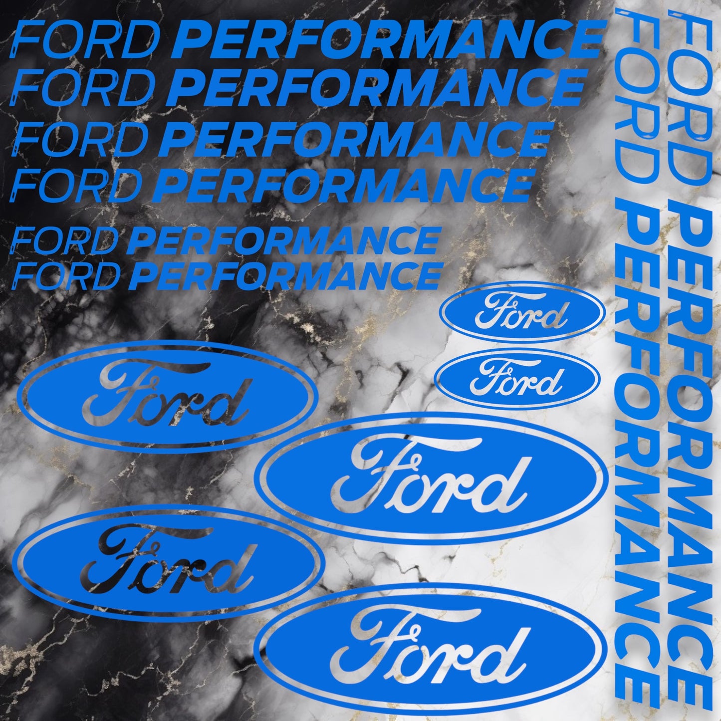 Planche 14 Stickers FORD PERFORMANCE