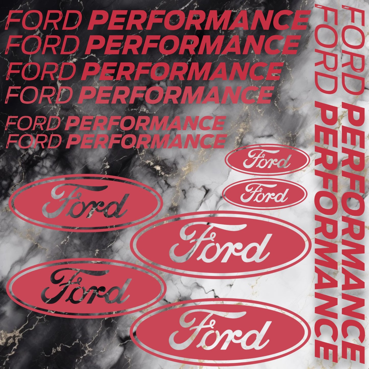 Planche 14 Stickers FORD PERFORMANCE