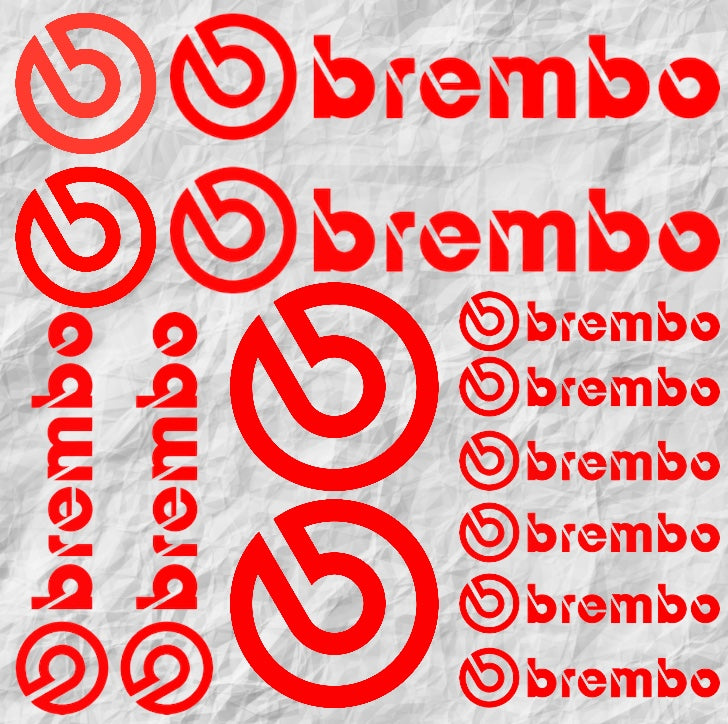 Planche 14 Stickers brembo