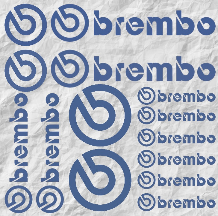 Planche 14 Stickers brembo