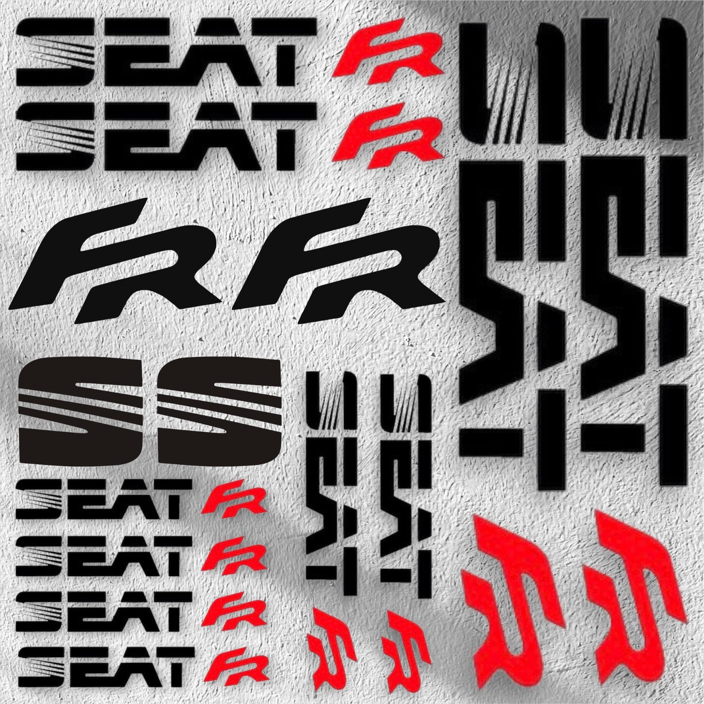Planche 14 Stickers SEAT FR