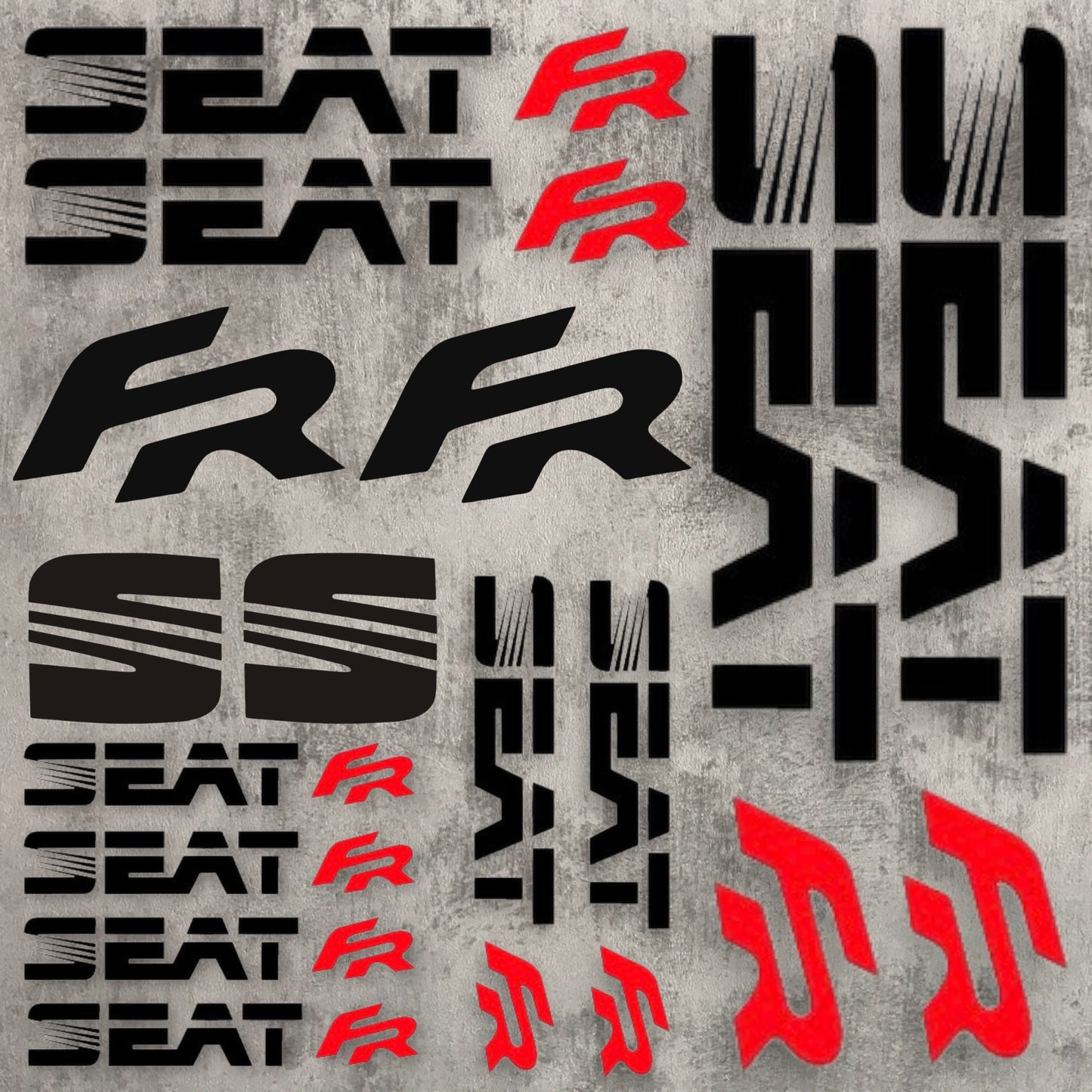 Planche 14 Stickers SEAT FR