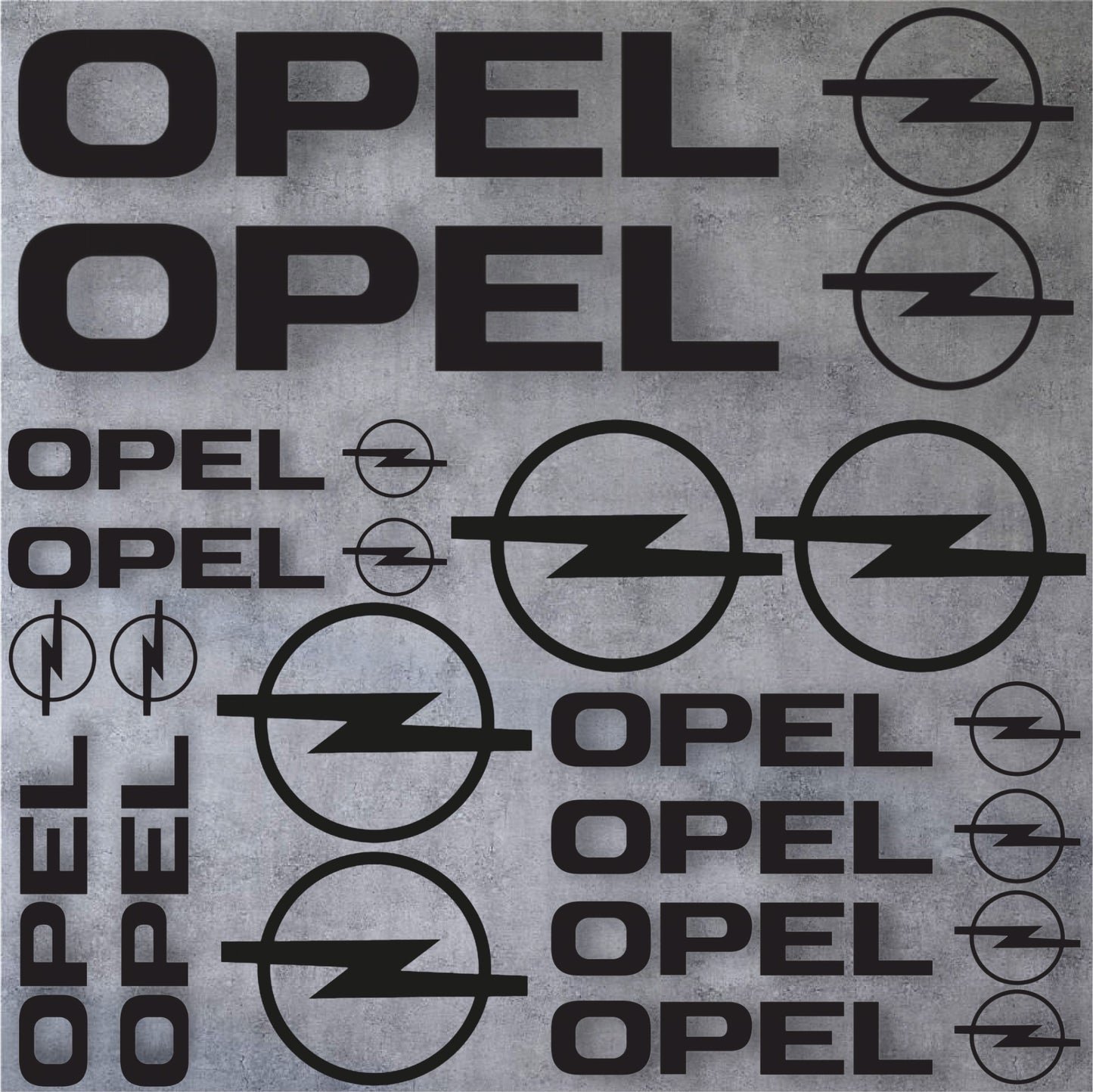 Planche 14 Stickers Opel