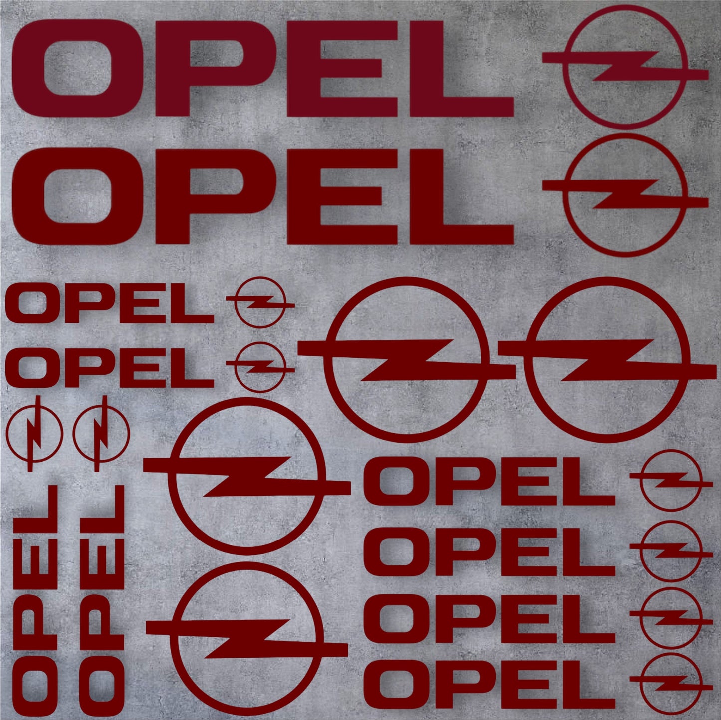 Planche 14 Stickers Opel