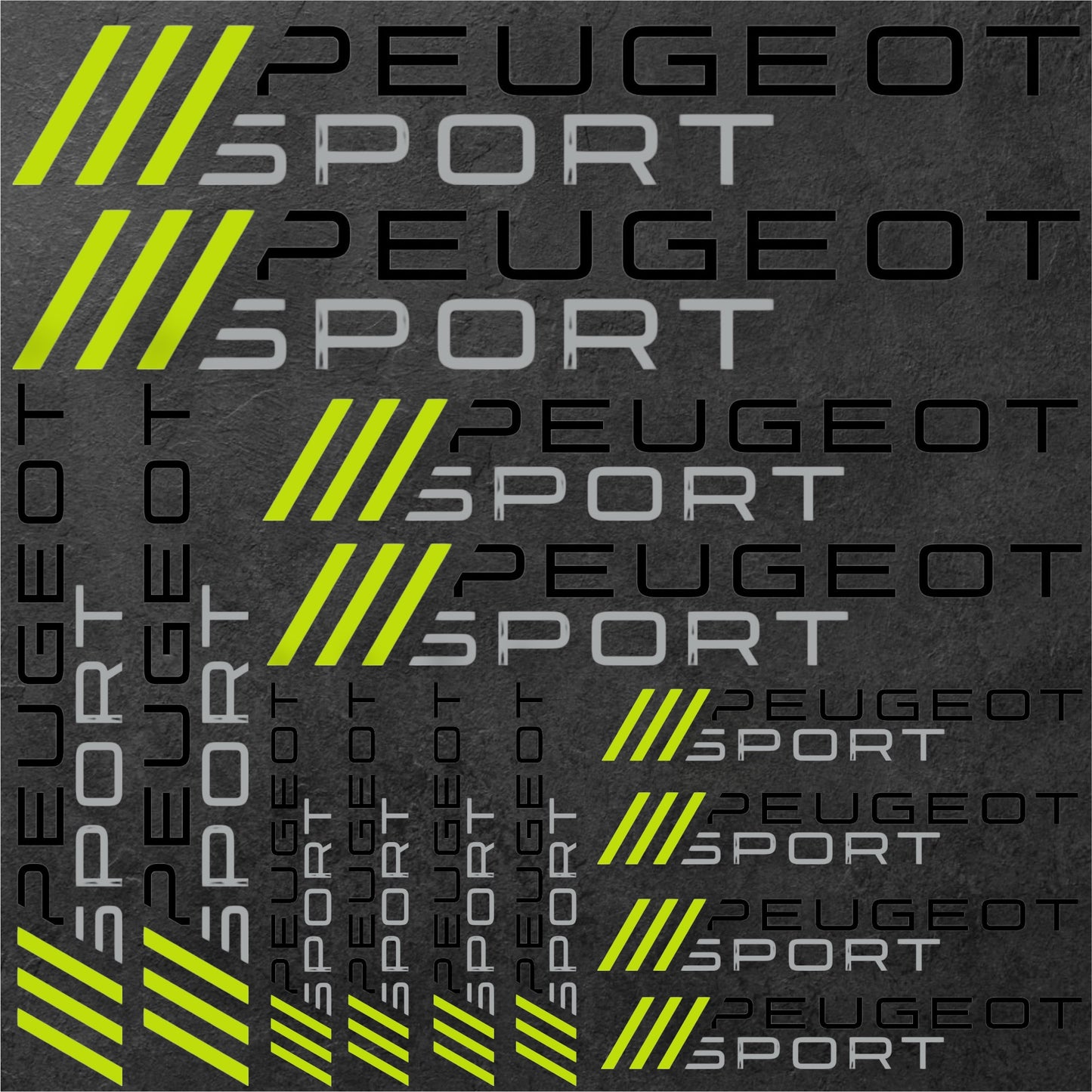Planche 14 Stickers Peugeot sport