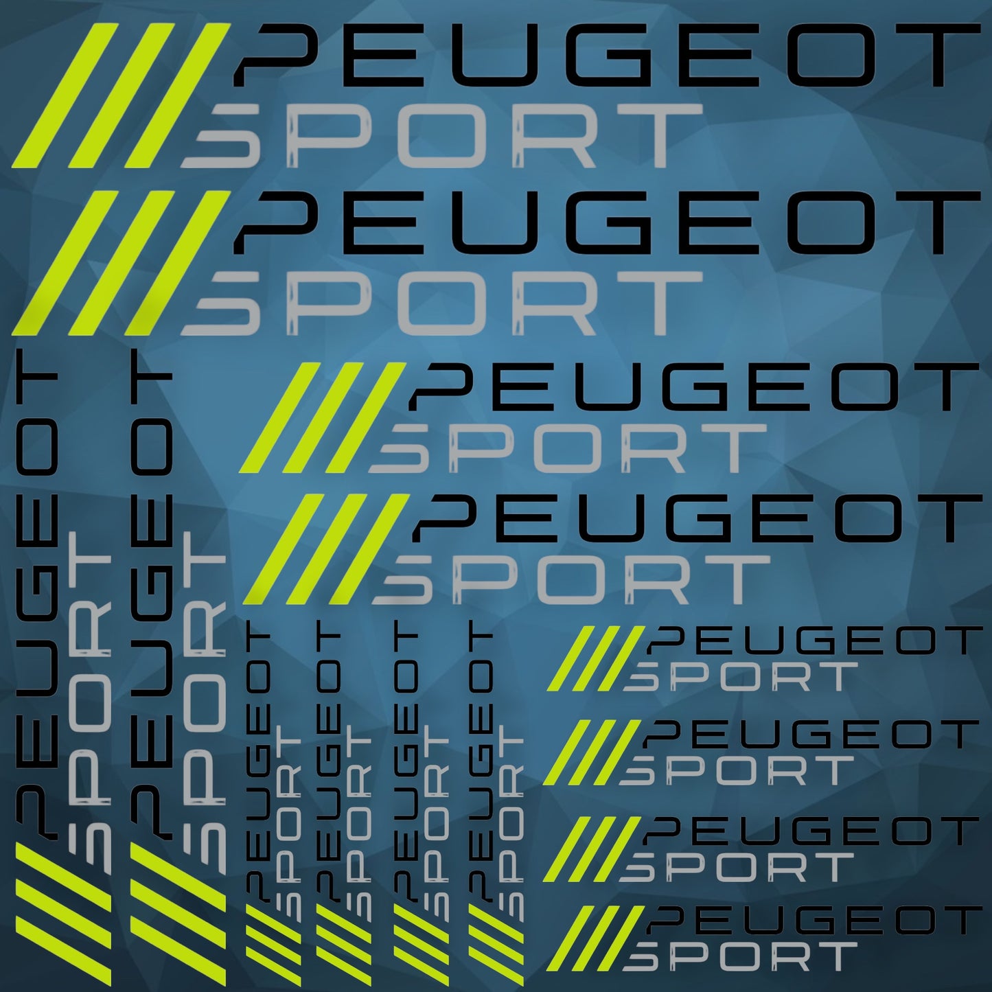 Planche 14 Stickers Peugeot sport