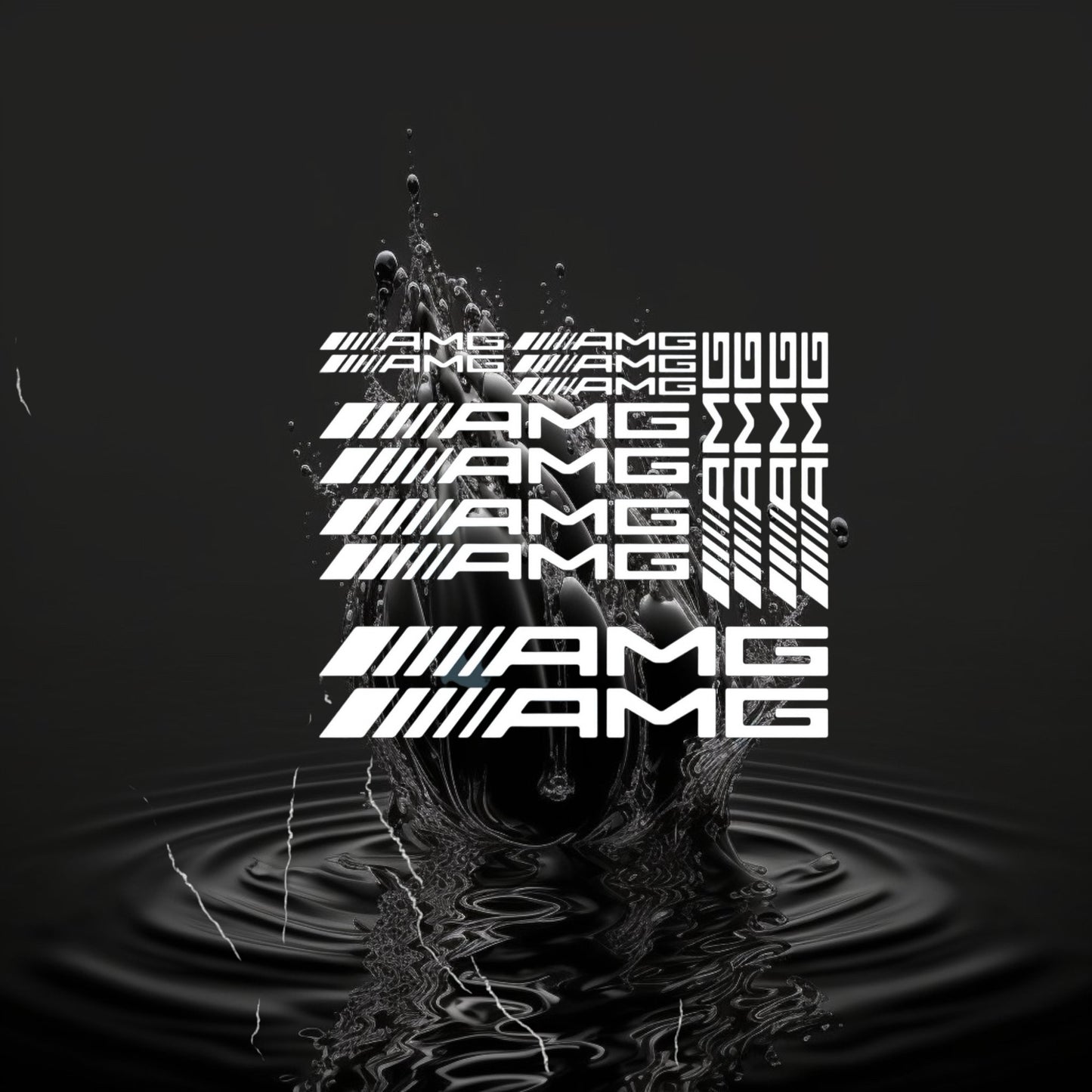 Planche 15 stickers Mercedes AMG