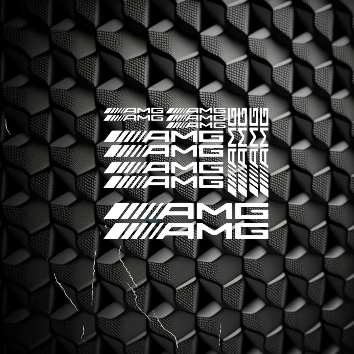 Planche 15 stickers Mercedes AMG