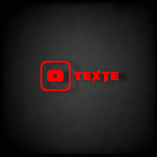 Stickers personnalisée YouTube (lots de deux)