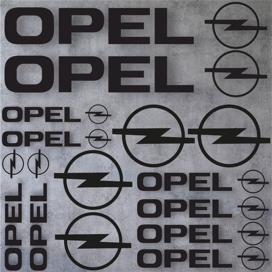 Planche 14 Stickers Opel