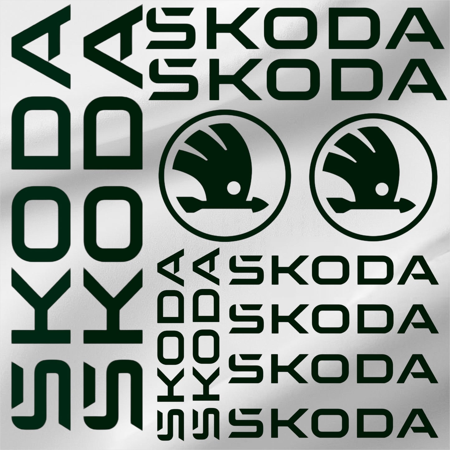 Planche 12 Stickers Skoda