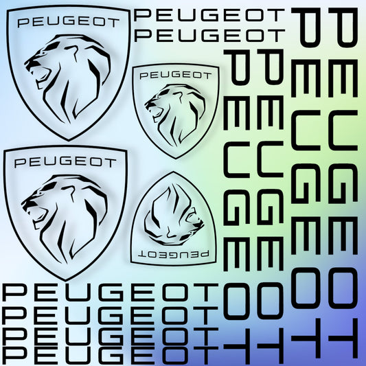 Planche 14 Stickers Peugeot