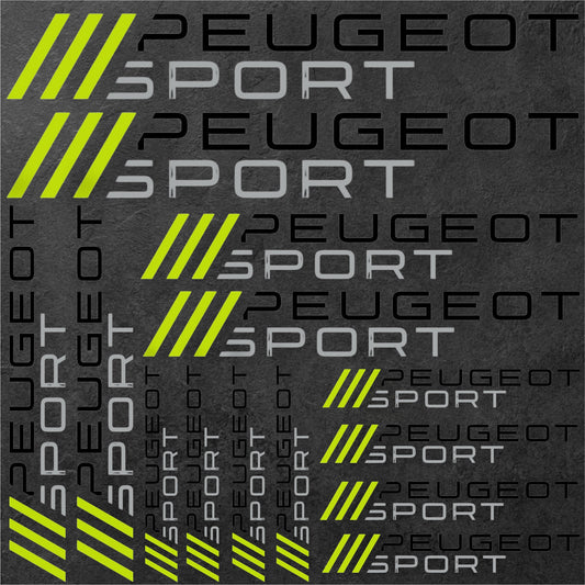 Planche 14 Stickers Peugeot sport