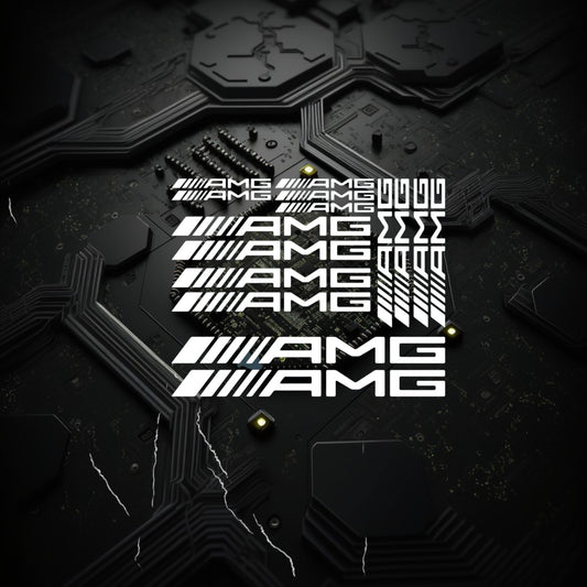 Planche 15 stickers Mercedes AMG